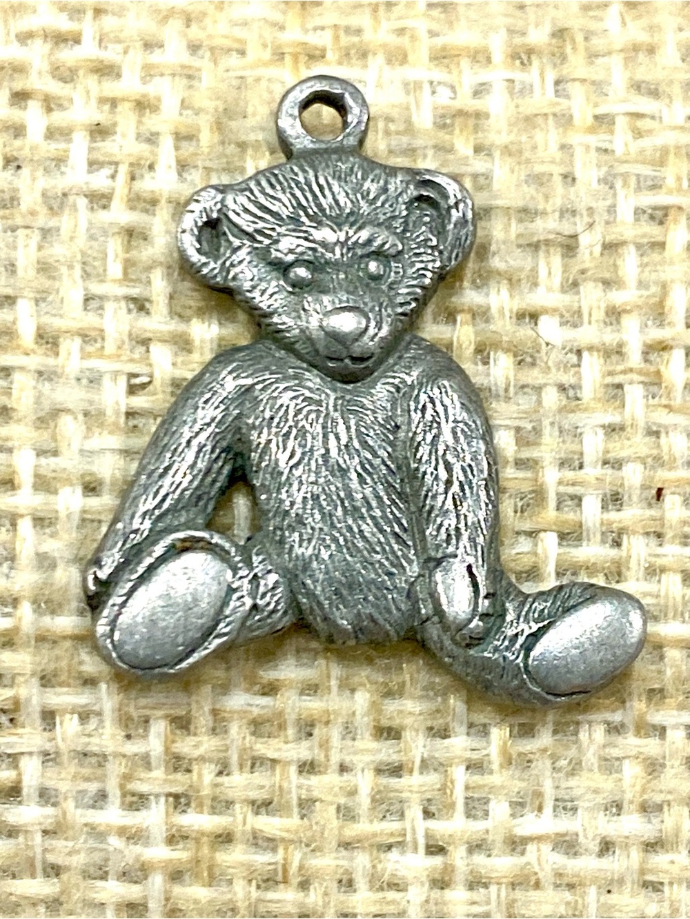 Vintage 1998 USPS “Celebrate The Century”Teddy Bear Pewter Pendant Stamped USPS